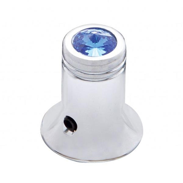 Chrome CB radio channel selector knob w/jewel