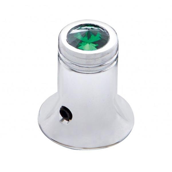 Chrome CB radio channel selector knob w/jewel