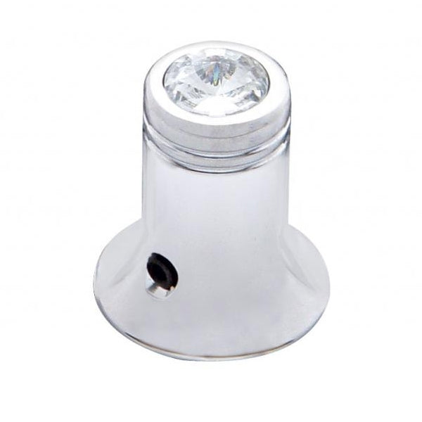 Chrome CB radio channel selector knob w/jewel