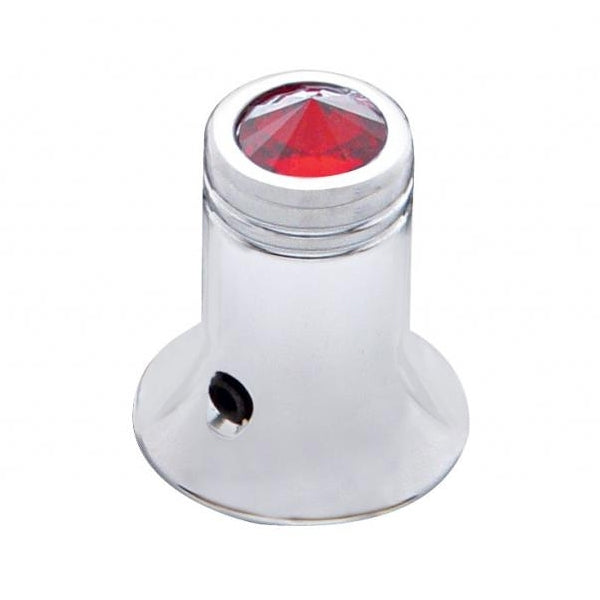 Chrome CB radio channel selector knob w/jewel
