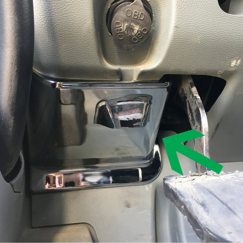 Kenworth T680 chrome plastic replacement fuse door panel