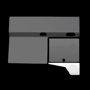 Peterbilt 1995-1999 stainless steel lower heater trim