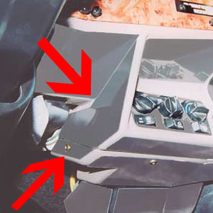 Peterbilt 1995-2000 stainless steel outer air conditioner/heater trim, left side - 2 pieces