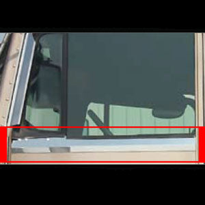 Kenworth w/Non-Daylite Door under window trim w/dimples - PAIR