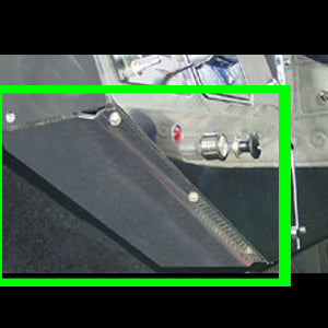 Peterbilt 359 stainless steel under heater control trim