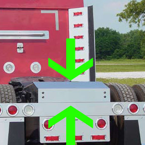 International stainless steel rear frame cover — Empire Chrome