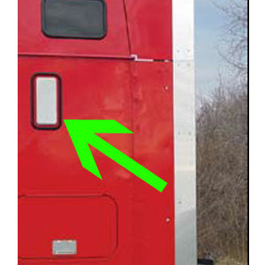 International stainless steel flat sleeper vent cover - 4" x 9.75"