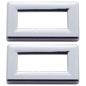 Kenworth chrome plastic switch label trim - no visors, 6/PACK