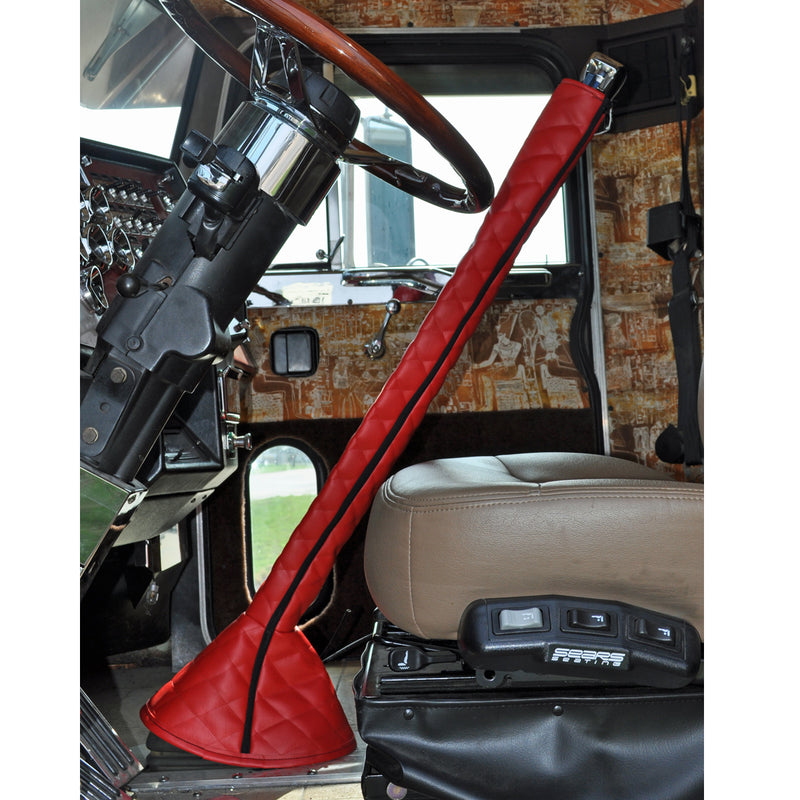 42" quilted vinyl gear shift tower cover and boot