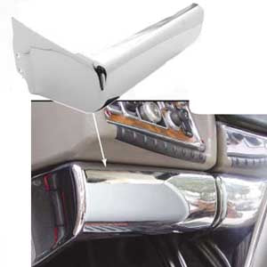 Kenworth -2005 chrome plastic lower left dash panel cover