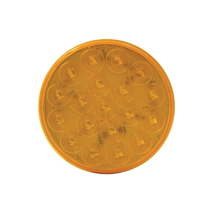 Amber 4" round 19 diode LED park/turn/clearance light