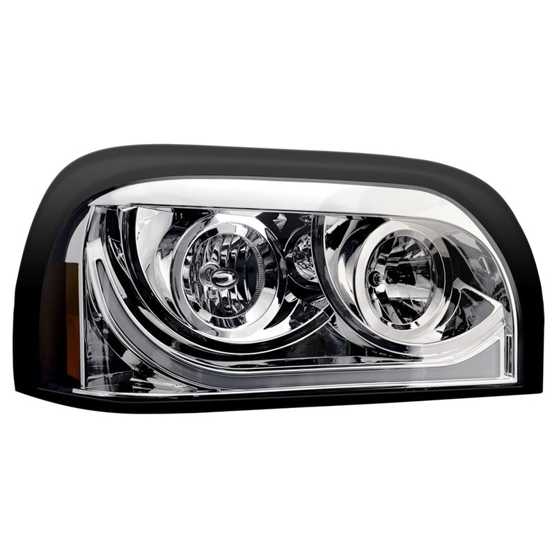 Freightliner Century "Lexus Look" headlight assembly w/LED running light/turn signal - SINGLE
