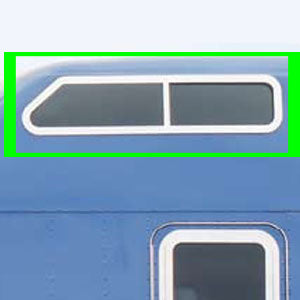 Kenworth 86" Studio Sleeper stainless steel sliding window trim - PAIR