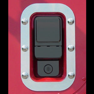 International I-Model stainless steel cab door handle surrounds - PAIR