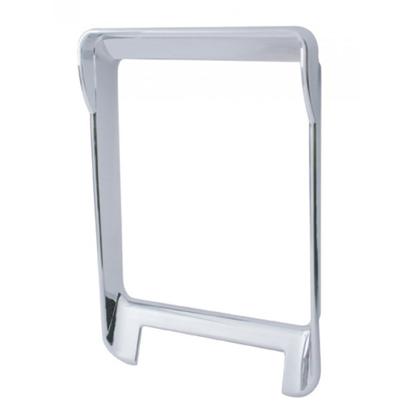 Kenworth W900/T660 chrome plastic left hand gauge panel surround w/visor