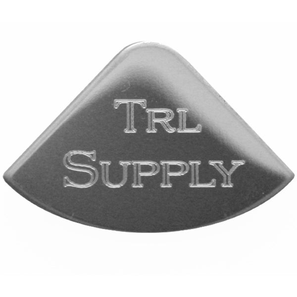 Rockwood Freightliner/Kenworth stainless steel 1/4 moon gauge emblem