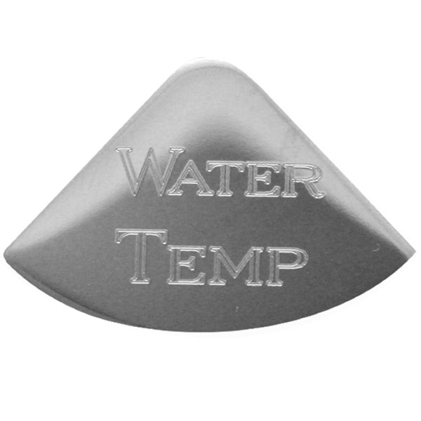 Rockwood Freightliner/Kenworth stainless steel 1/4 moon gauge emblem