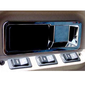International 9900 chrome plastic interior door handle inserts - PAIR