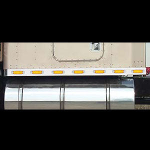 Kenworth 72" aero sleeper light panels w/wing extension and 14 combo light holes - PAIR