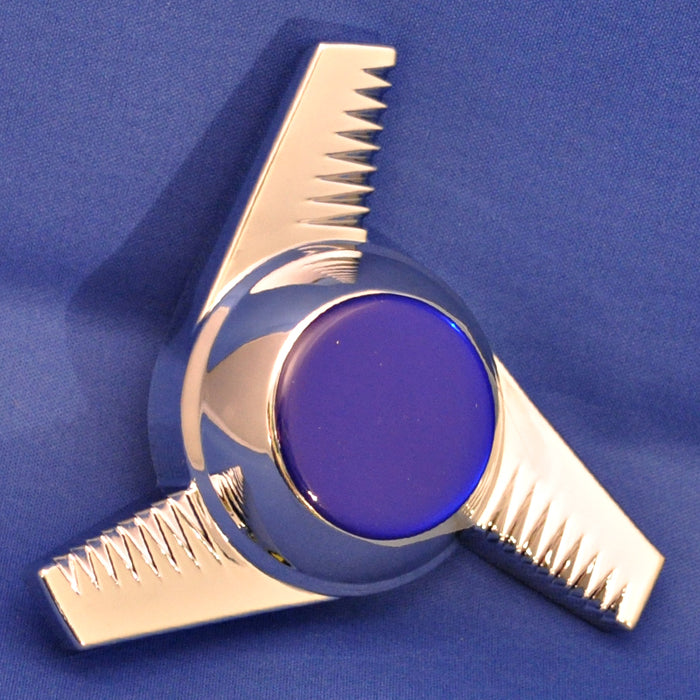 Plastic glossy sticker for chrome plastic hub cap spinner - Blue