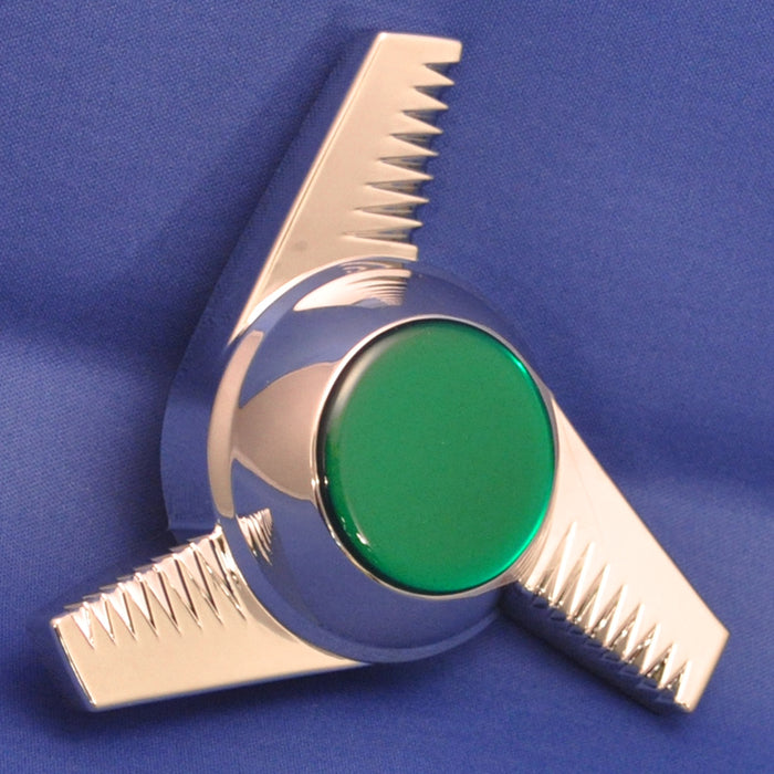 Plastic glossy sticker for chrome plastic hub cap spinner - Green