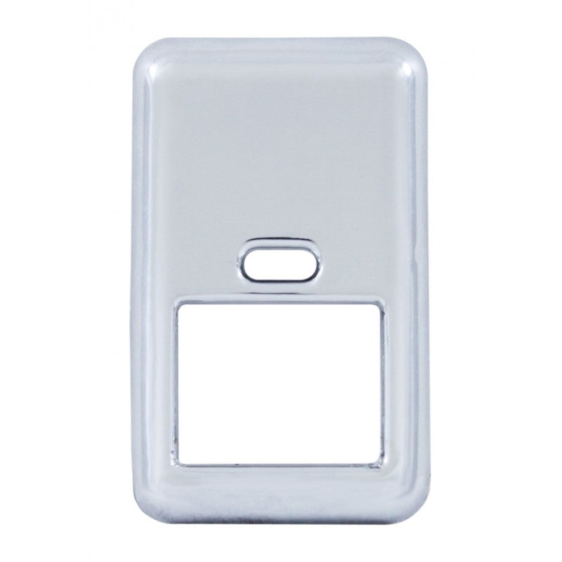 Volvo chrome plastic rocker switch cover w/cutout