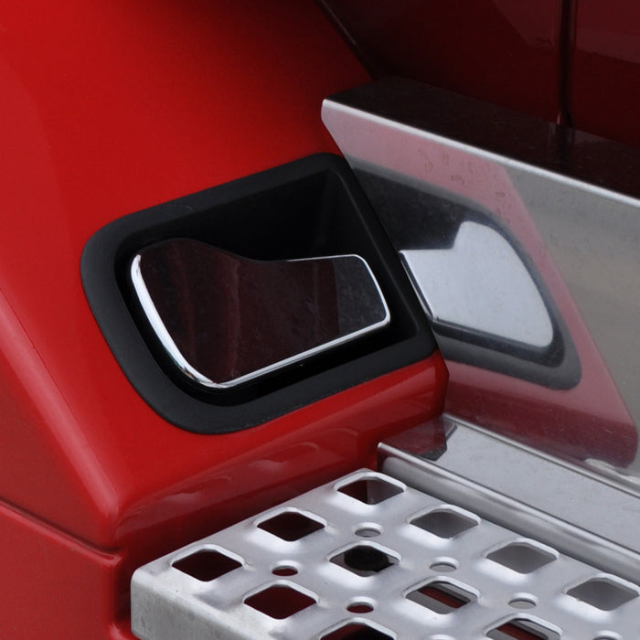Volvo chrome plastic fairing release handle trim - Left