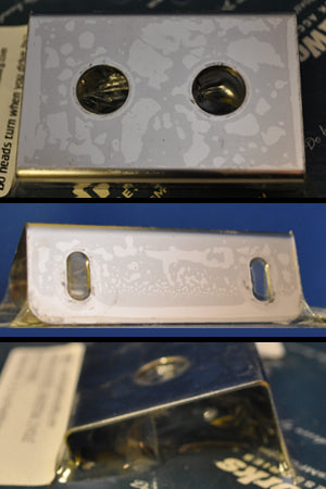 Stainless steel universal 2 hole switch panel