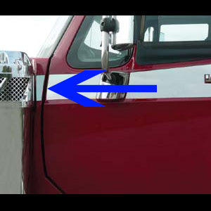 International LoneStar stainless steel between air breather and door trim - PAIR