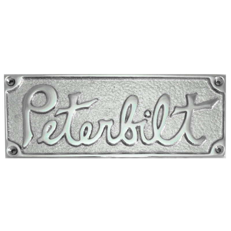 Peterbilt old-style rectangular emblem - plain