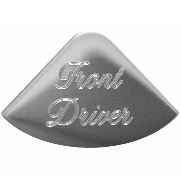 Rockwood Peterbilt 2006+ stainless steel 1/4 moon gauge emblem