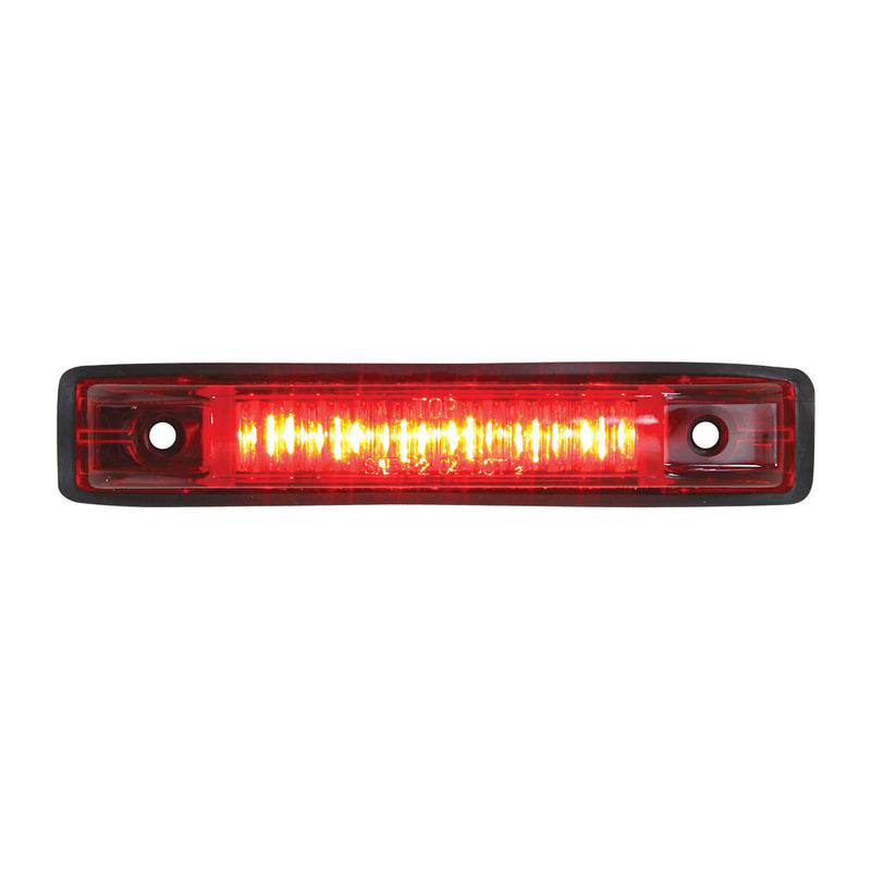 Red thin line 6 diode LED marker/clearance light