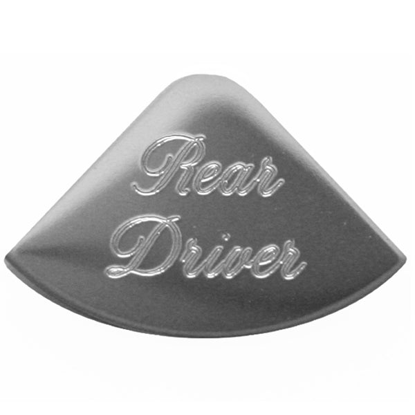 Rockwood Peterbilt 2006+ stainless steel 1/4 moon gauge emblem