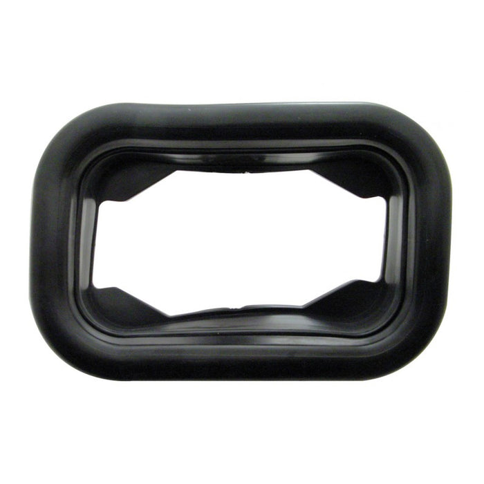 Rectangular Black rubber light mounting grommet
