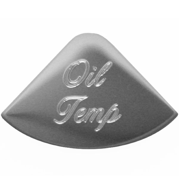 Rockwood Peterbilt 2006+ stainless steel 1/4 moon gauge emblem