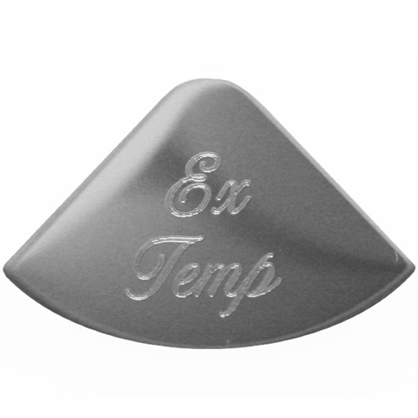 Rockwood Peterbilt 2006+ stainless steel 1/4 moon gauge emblem