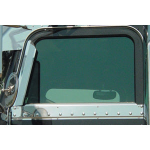 Peterbilt 379/389 2005 ONLY stainless steel under window door trims - PAIR