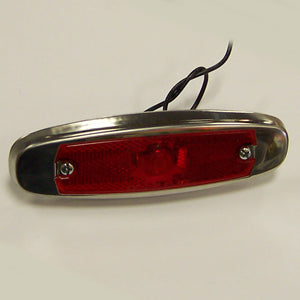 Red incandescent Peterbilt-style marker/clearance light