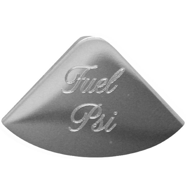 Rockwood Peterbilt 2006+ stainless steel 1/4 moon gauge emblem