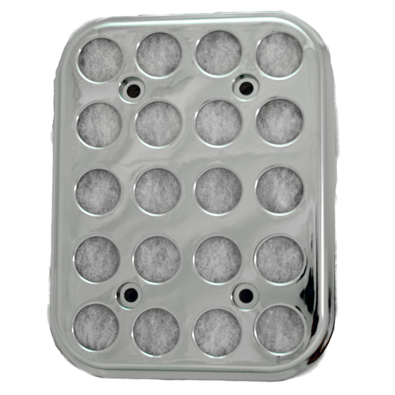 Peterbilt 1987-2011 air filter with chrome cover