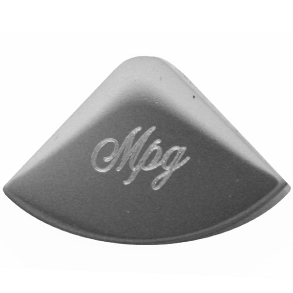 Rockwood Peterbilt 2006+ stainless steel 1/4 moon gauge emblem