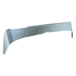 Peterbilt 379 short hood stainless steel bug deflector
