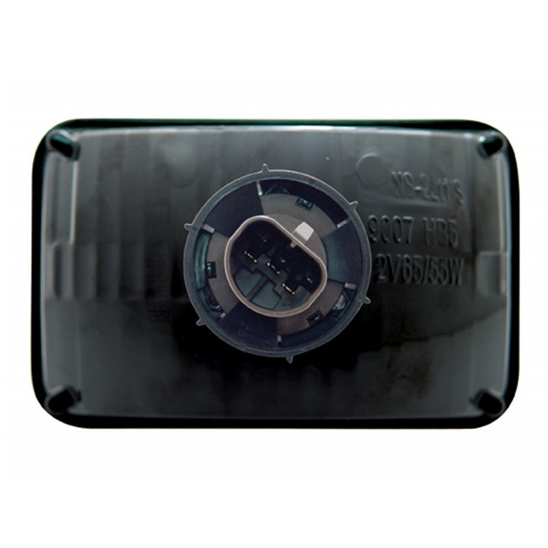 4" x 6" rectangular headlamp w/9007 halogen bulb and "Crystal" lens - high beam