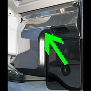 Peterbilt 2001-2005 stainless steel lower heater panel cover