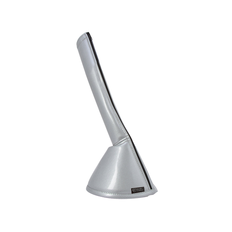 17"/24" silver carbon fiber gear shift boot cover