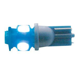 194 LED light bulb - 5 diode radial 360-degree - PAIR - Blue