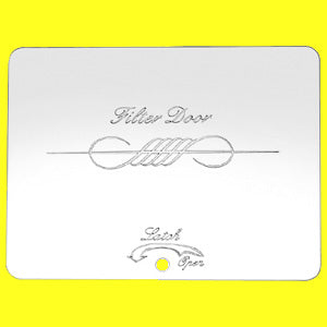 Woody's Peterbilt 1995-1998 stainless steel heater filter door cover