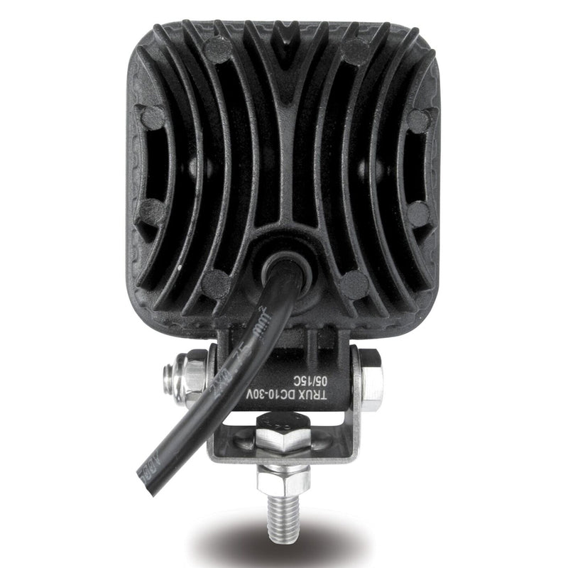 White 5 diode LED mini square flood work light - 900 lumens