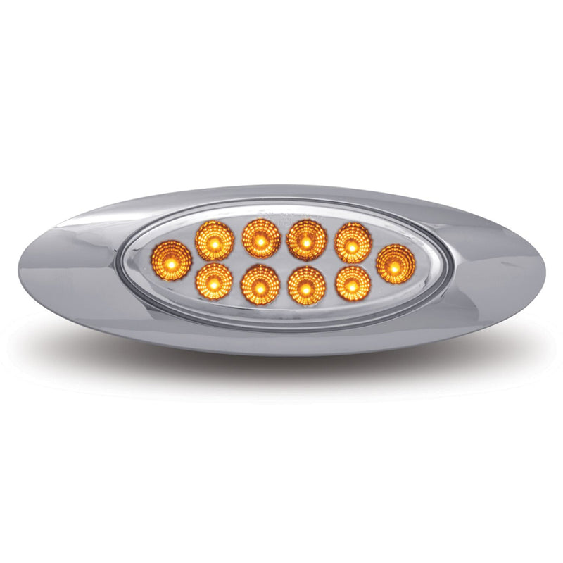 Dual Revolution M1 Amber/Purple 10 diode LED marker light - CLEAR lens
