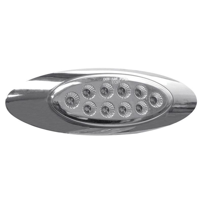 Dual Revolution M1 Red/Purple 10 diode LED marker light - CLEAR lens